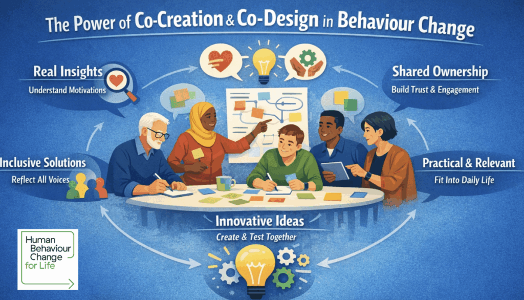 The Power of Co-Creation and Co-Design in Behaviour Change